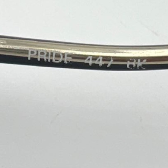 Vintage Pride Black Oval Butterfly Sunglasses Frames 447 - Picture 5 of 6